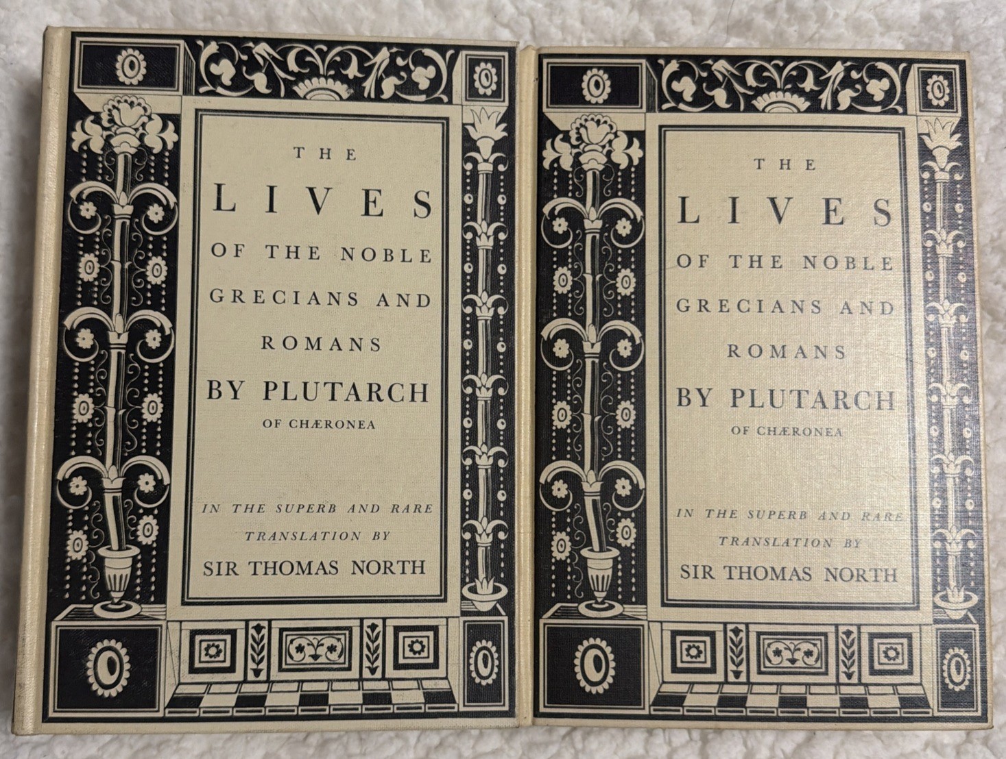1941 Plutarch Lives Noble Grecians Romans 2 Vol Set Heritage Press Thomas North