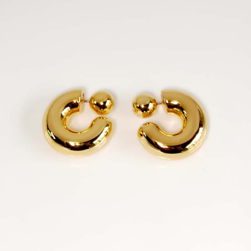 25mm Jenny Bird Puffy Statement Hoop Earrings Chic Women Party Vacation Jewelry 25mm Jenny Bird Puffy Statement Hoop Earrings Chic Women Party Vacation Jewelry