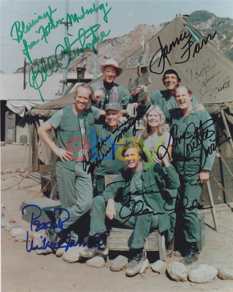 MASH Cast Photo 8x10 Autographed Signed reprint MASH Cast Photo 8x10 Autographed Signed reprint
