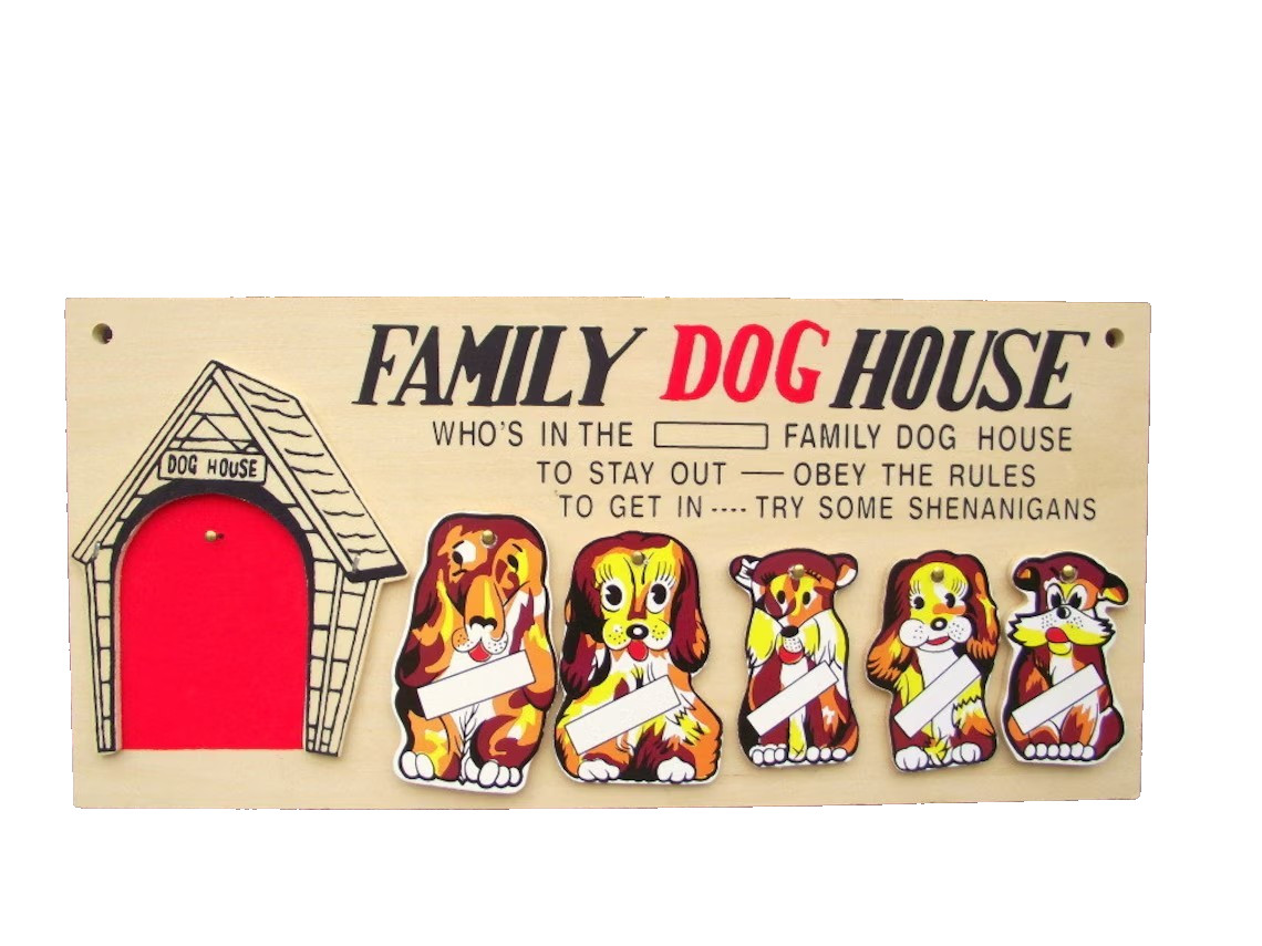 Family Dog House plaque Family Dog House plaque