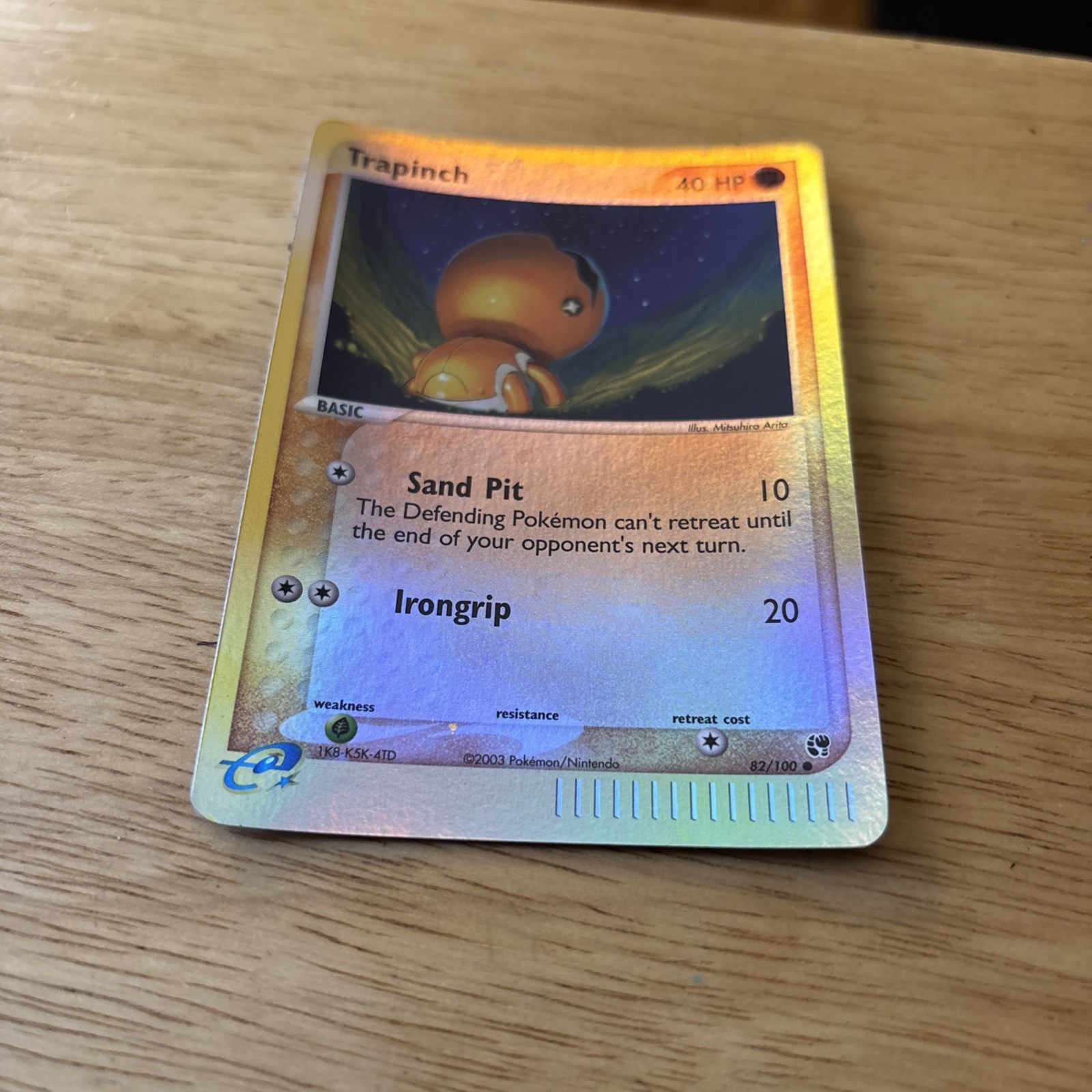 Trapinch 82/100 EX Sandstorm Reverse Holo Pokemon TCG Trapinch 82/100 EX Sandstorm Reverse Holo Pokemon TCG