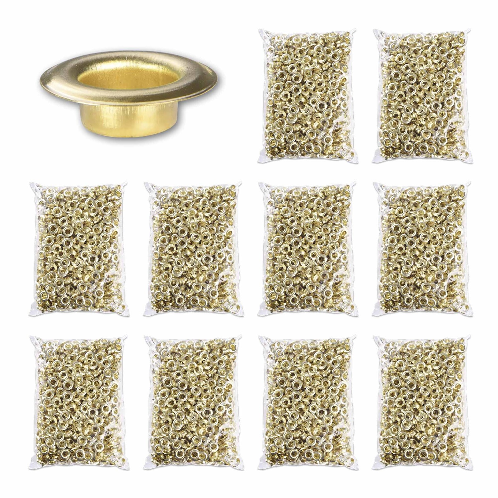 Yescom 10000 pcs Grommet Kit 3/8\
