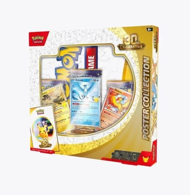 Pokémon TCG: 30th Anniversary Celebration Poster Collection Box New Celebration Pokémon TCG: 30th Anniversary Celebration Poster Collection Box New Celebration