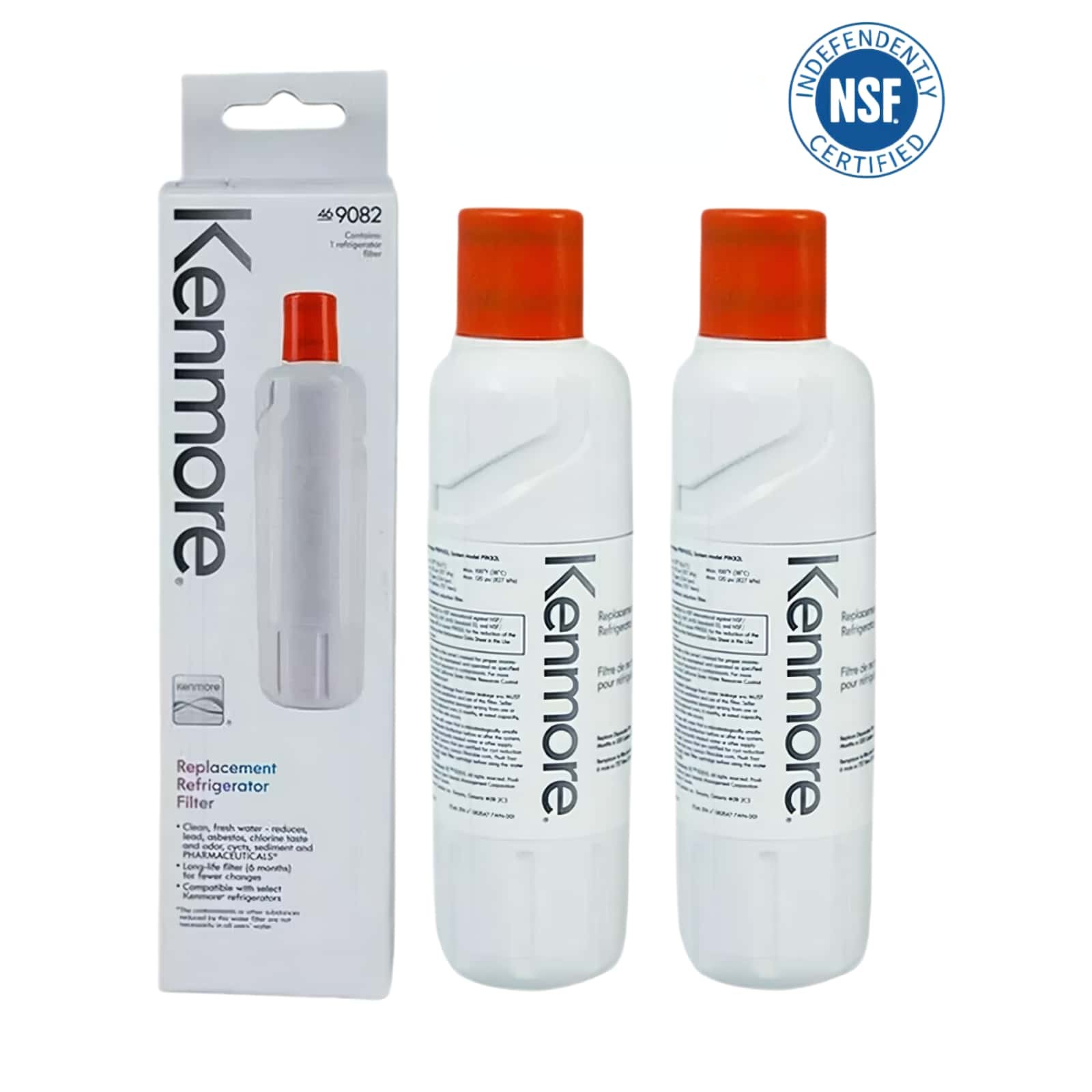 New Sealed 2 Pack Kenmore 9082 469082 Refrigerator Water Filter 46-9082 US ship