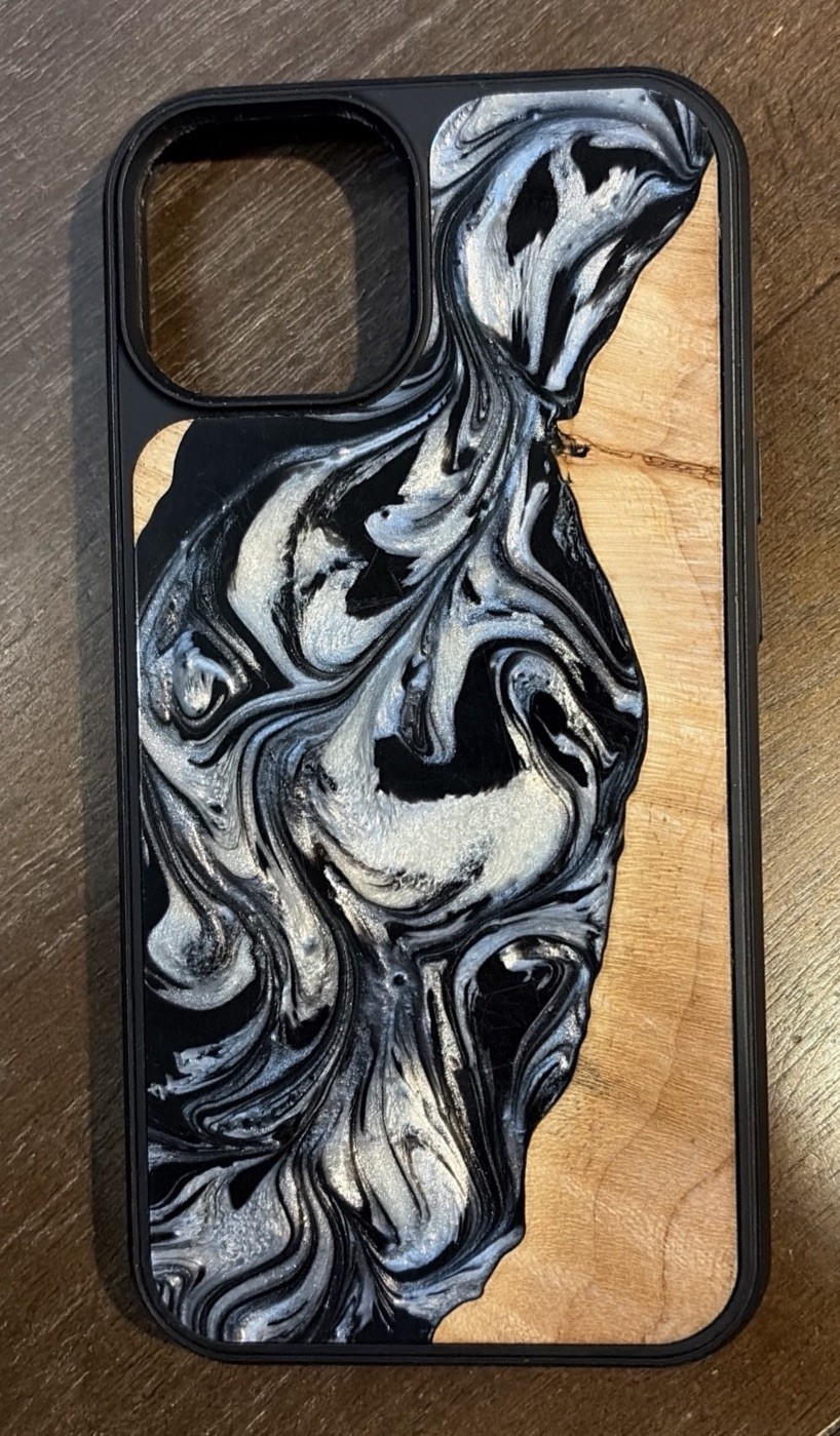 iPhone 14 Carved Phone Case Resin Handmade Limited Edition