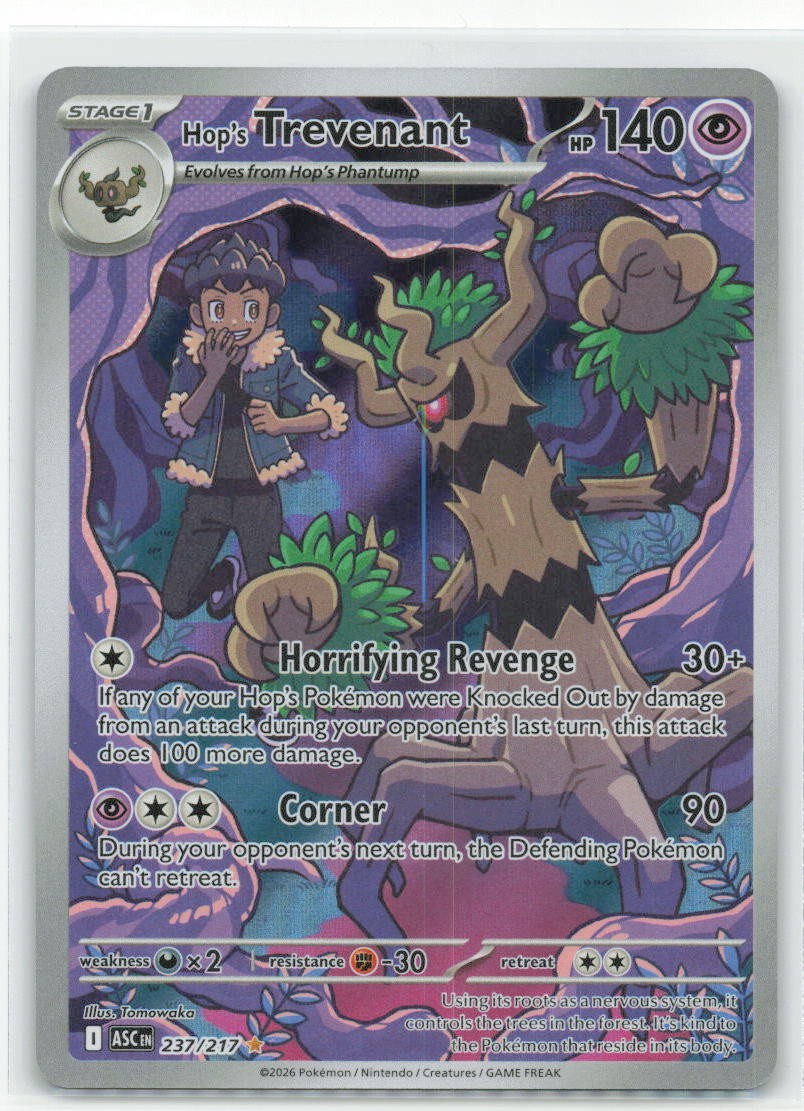 Pokemon Ascended Heroes #237/217 Hop\'s Trevenant Pokemon Ascended Heroes #237/217 Hop\'s Trevenant