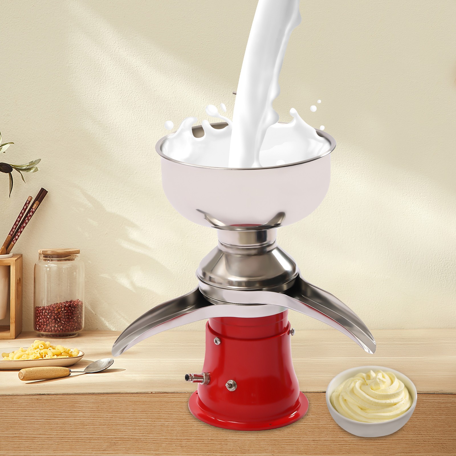 13.2 Gallons/h Electric Milk Cream Centrifugal Separator Milk Skimmer New