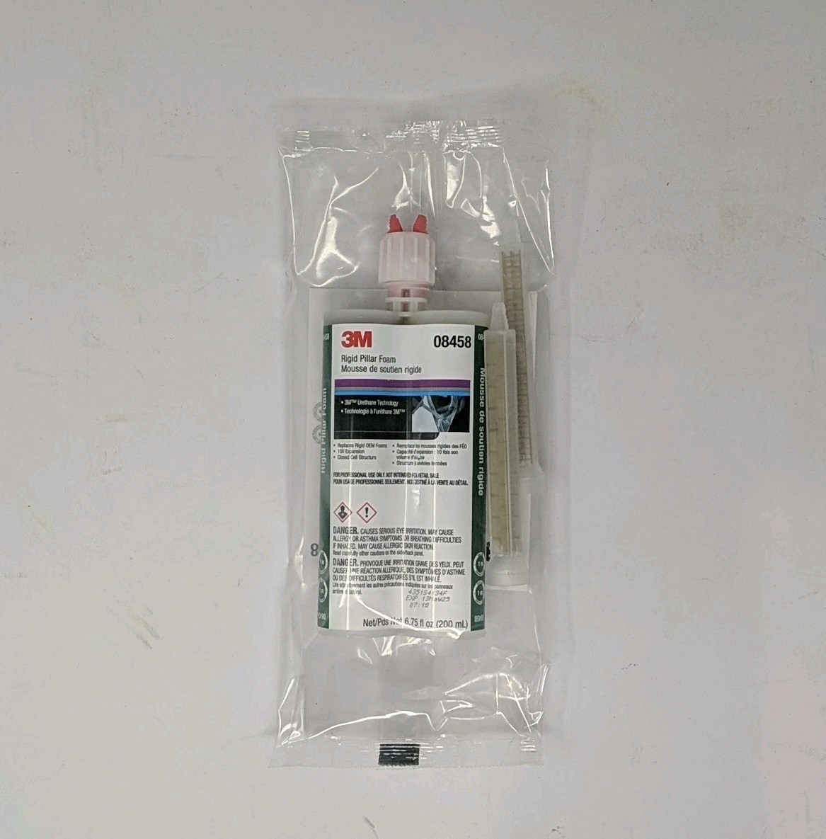 3M 08458 Rigid Pillar Foam for use w/ 3M Automix Gun EXP 05/25 | Brand New