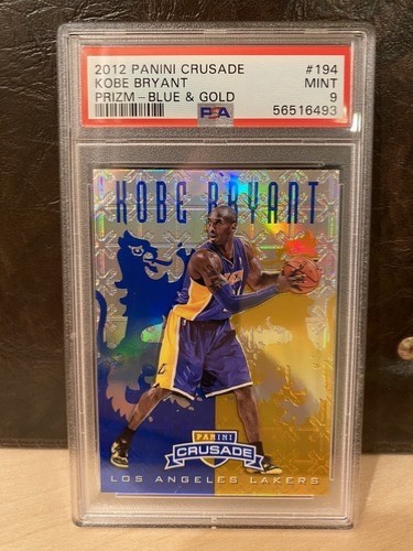 2012 Panini Crusade Kobe Bryant Blue & Gold PRIZM #194 PSA 9 Rare Mint POP 34