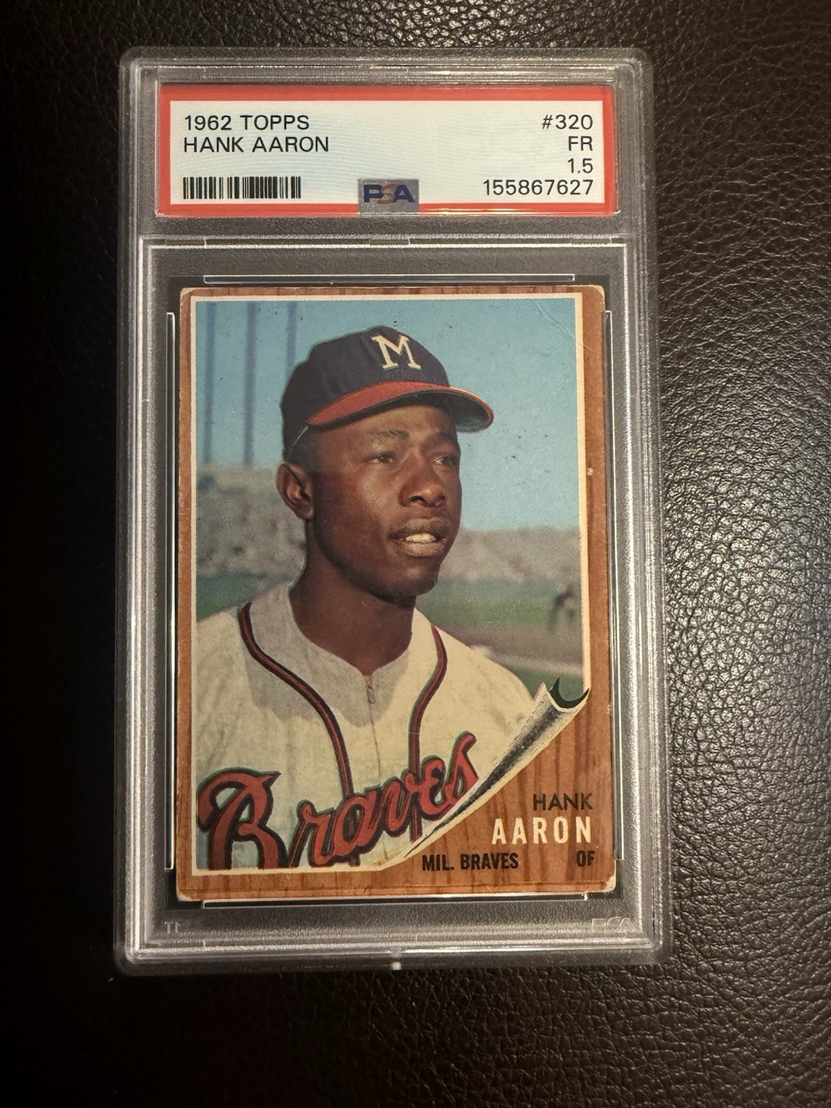 1962 Topps - Hank Aaron #320 Psa 1.5