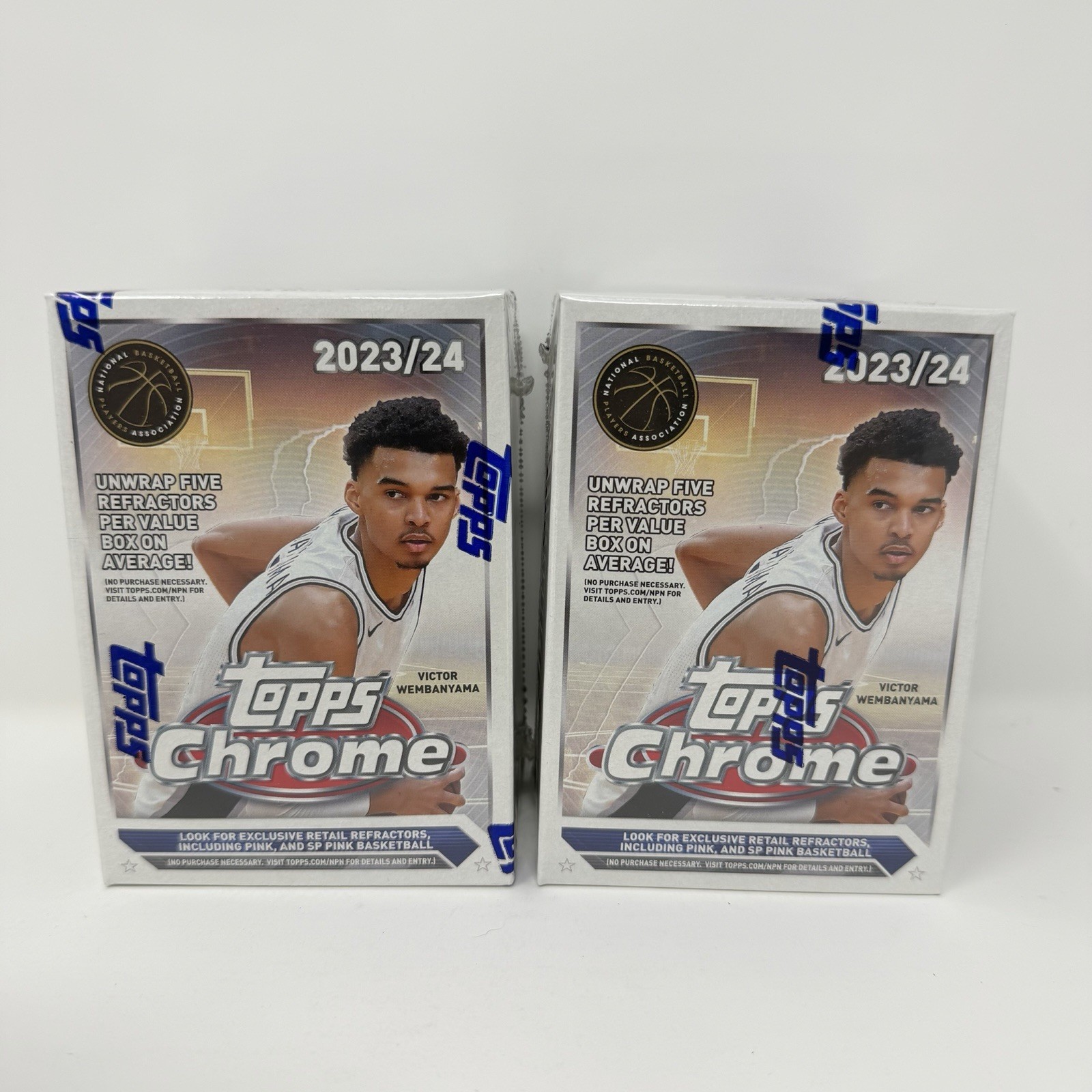 (Lot of 2) 2023-24 Topps Chrome Basketball Blaster Box Trading Cards - Brand New (Lot of 2) 2023-24 Topps Chrome Basketball Blaster Box Trading Cards - Brand New