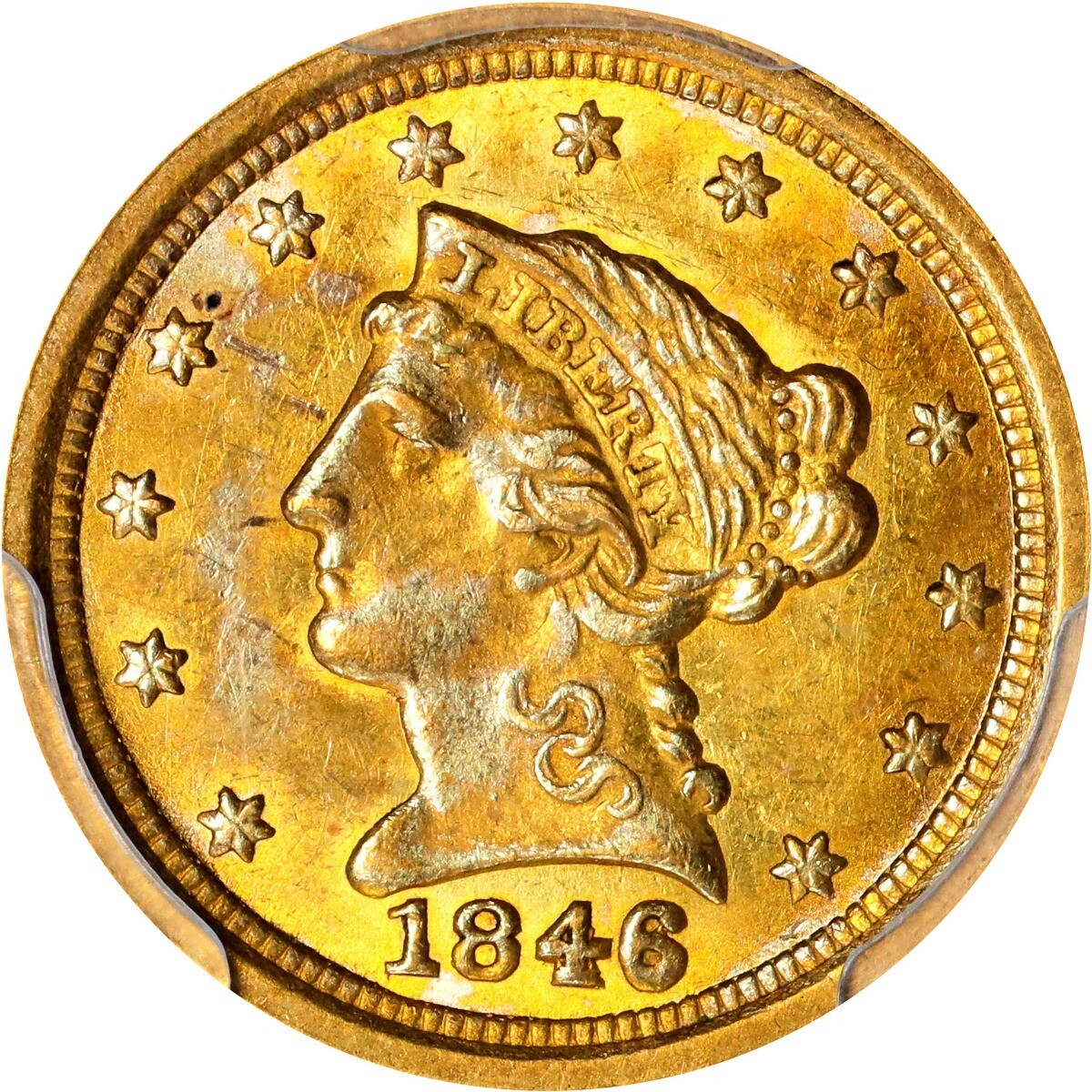 1846-O Liberty Head Quarter Eagle. Winter-1. PCGS MS61 The Blue Hill Collecti...