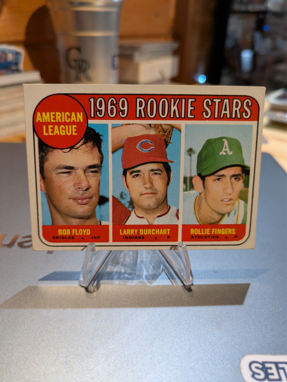 1969 Topps Rollie Fingers Rookie Card RC #597 High Number HOF BGR 1969 Topps Rollie Fingers Rookie Card RC #597 High Number HOF BGR