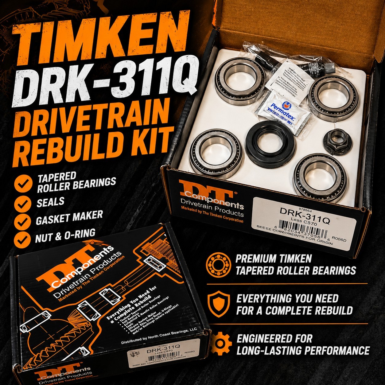 Genuine TIMKEN Differential Kit DRK311Q