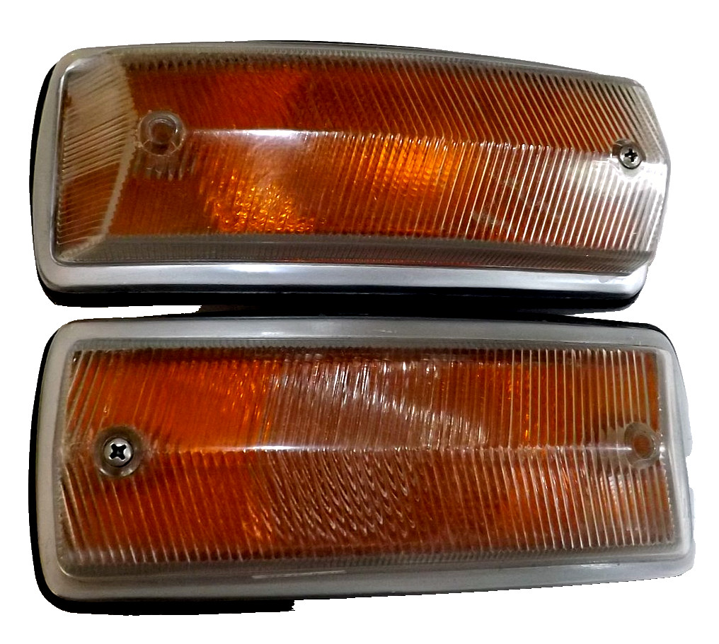 Vw Bus Pair Complete OEM  Amber Front Turn Signal Lens 1968-1972 Hella