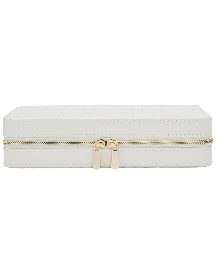 Wolf Handmade Maria Large Zip Case White