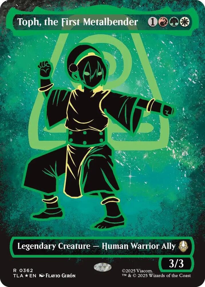 Toph, the First Metalbender (Borderless) (Neon Ink Foil) 0362 Toph, the First Metalbender (Borderless) (Neon Ink Foil) 0362