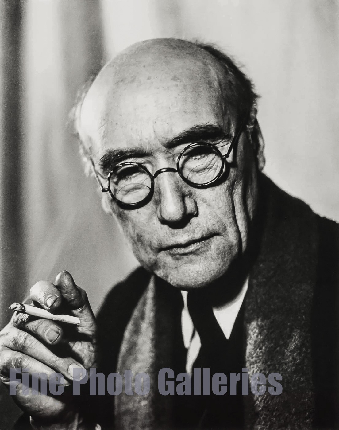 1935/76 Vintage ANDRE GIDE Author France By PHILIPPE HALSMAN Large Duotone Photo