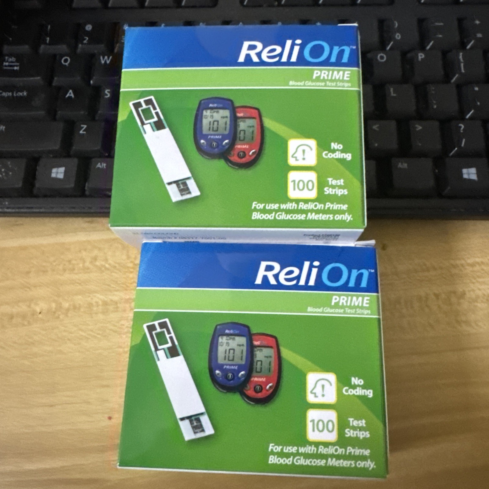 200 ReliOn Prime Blood Glucose Test Strips 100 Ctx2 Exp 9/2027 200 ReliOn Prime Blood Glucose Test Strips 100 Ctx2 Exp 9/2027