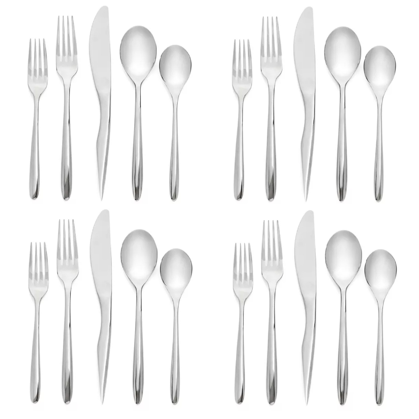 Nambe Dune 18/10 Stainless Steel 20pc. Flatware Set (Service for Four)