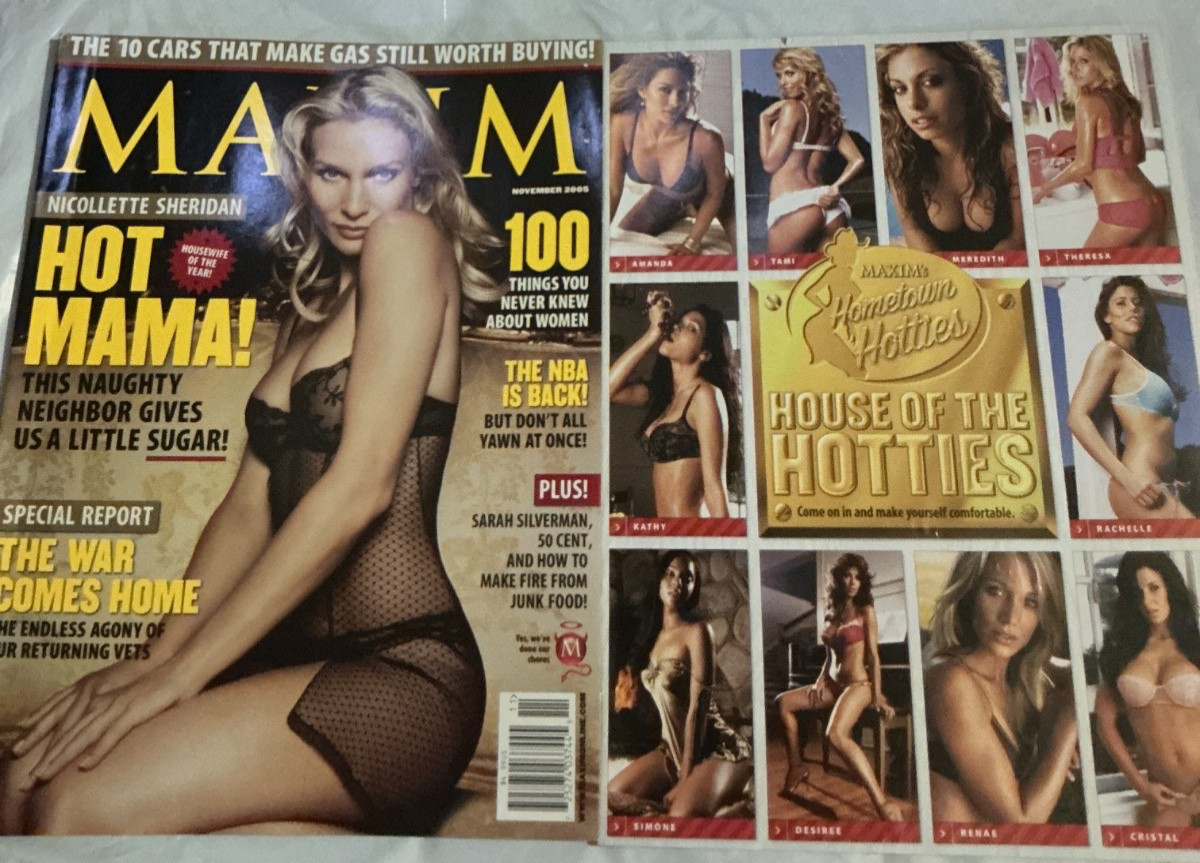 Maxim Magazine November 2005- (Nicollette Sheridan, cover) HOT MAMA (50 CENT) Maxim Magazine November 2005- (Nicollette Sheridan, cover) HOT MAMA (50 CENT)