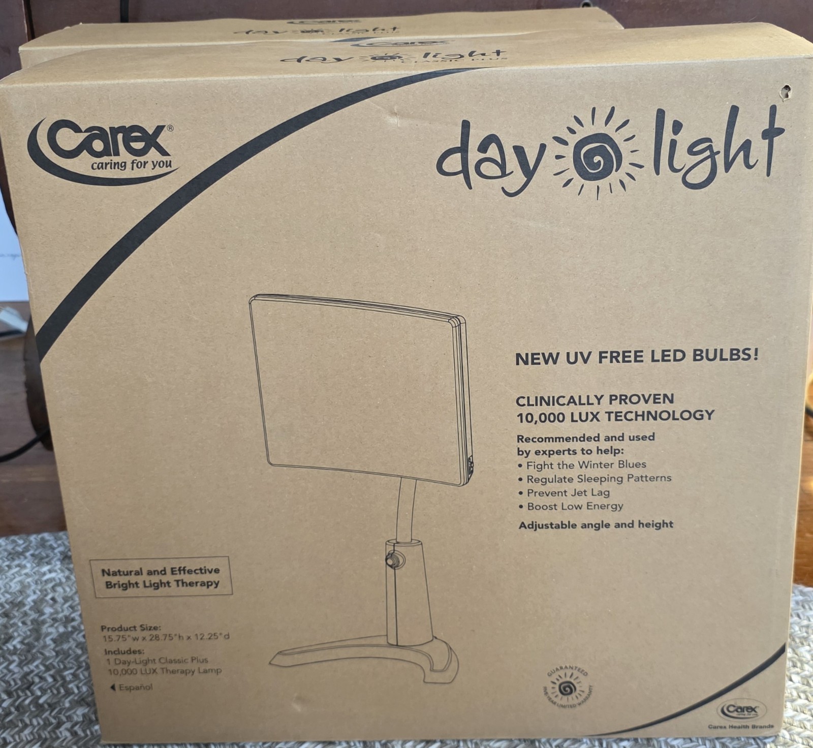 Carex DL93011 Day-Light Classic Plus Light Therapy Lamp SAD *Free Shipping* Carex DL93011 Day-Light Classic Plus Light Therapy Lamp SAD *Free Shipping*