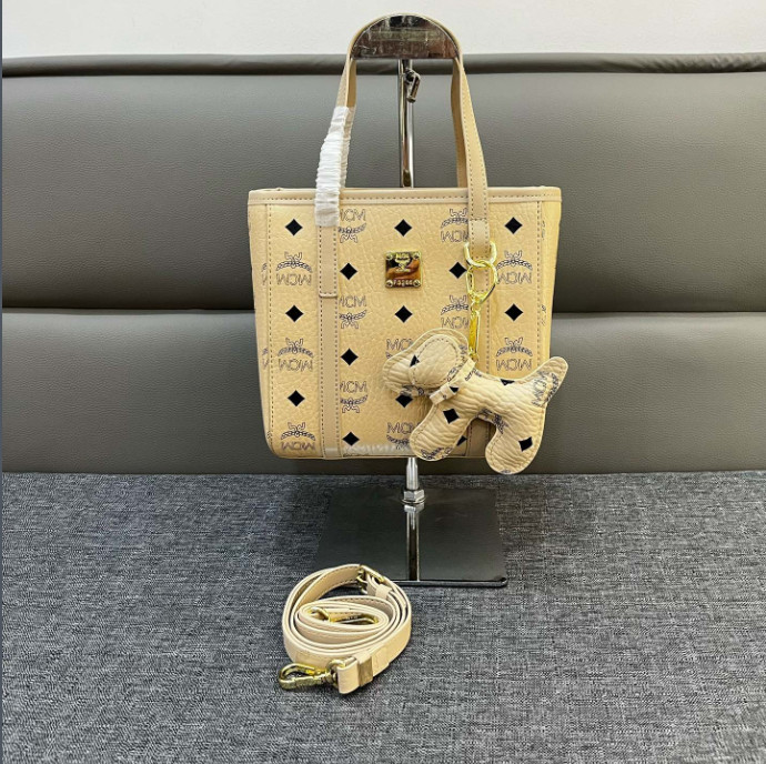 MCM Visetos Mini Tote Bag White – Fresh Modern Classic