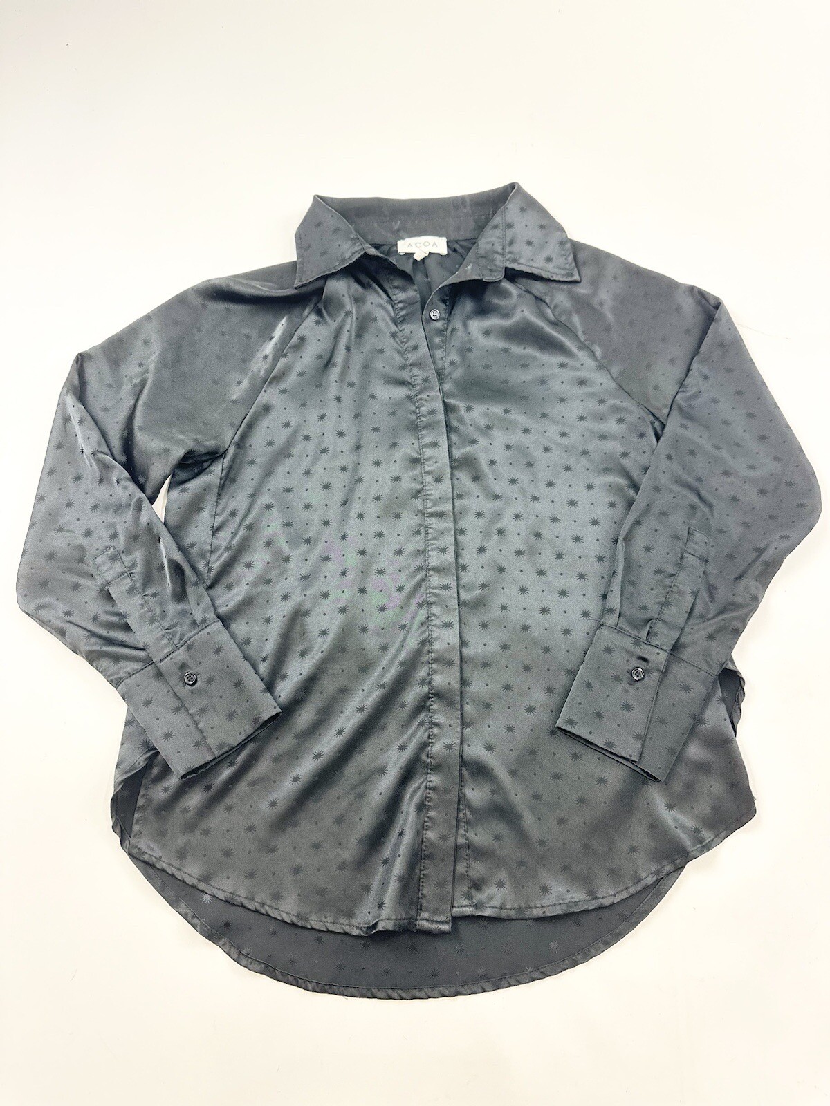 The Buckle Acoa Blouse Women’s S Small Black Stars Button Down The Buckle Acoa Blouse Women’s S Small Black Stars Button Down