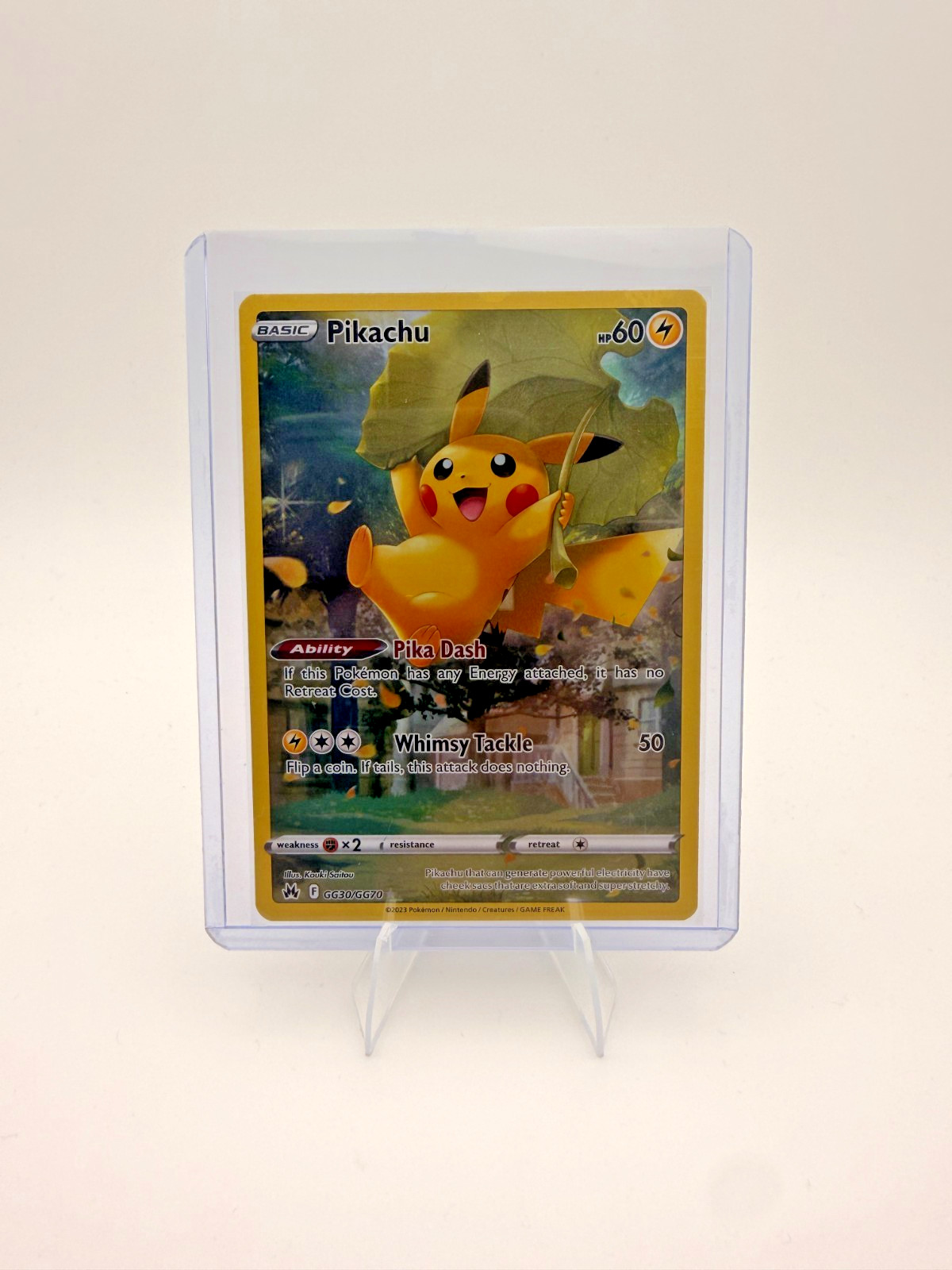 2023 Pokemon Pikachu GG30/GG70 Crown Zenith Galarian Gallery Holo NM