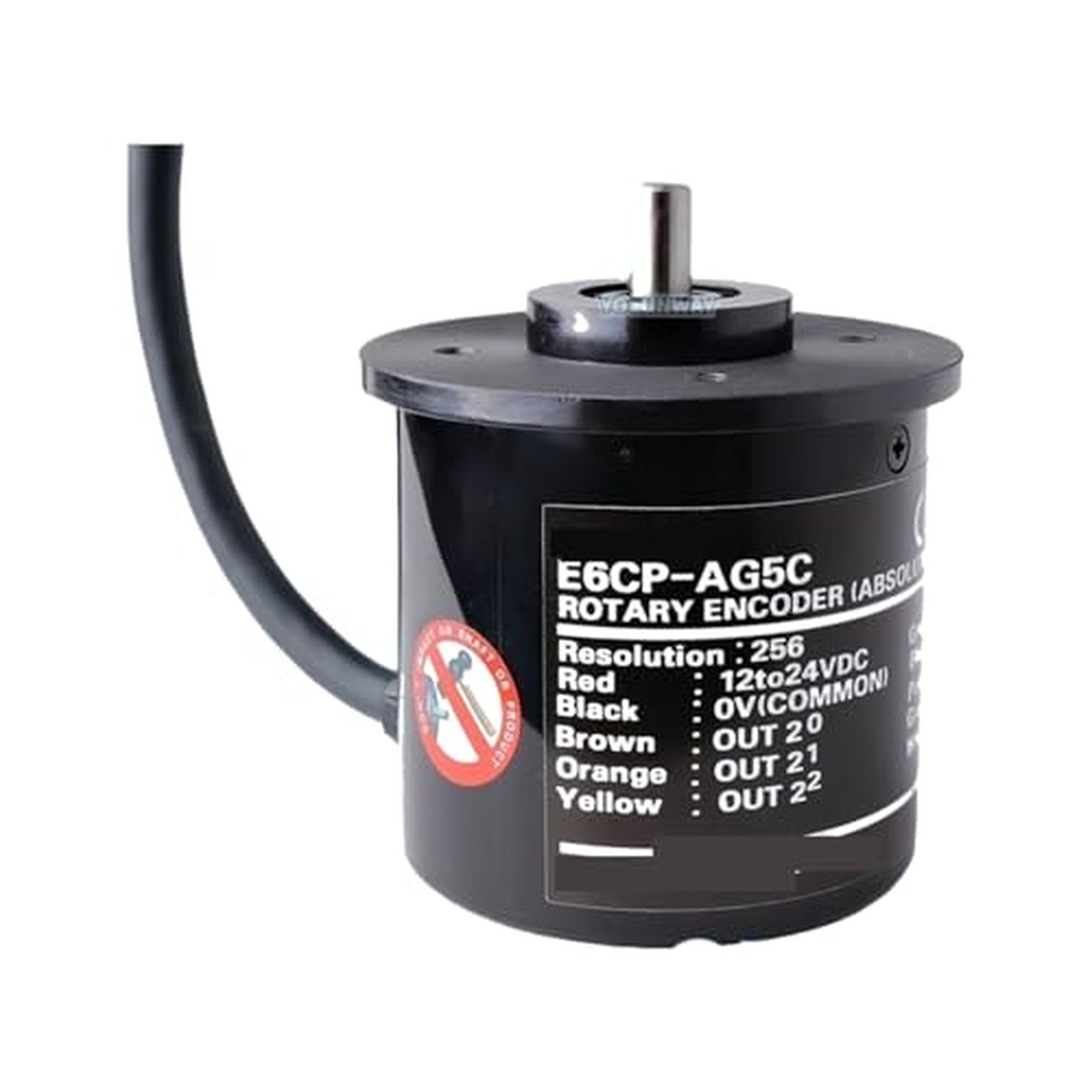 E6CP-AG5C-C Absolute Rotary Encoder, 256 P/R Gray-Code, 6 mm Solid Shaft E6CP-AG5C-C Absolute Rotary Encoder, 256 P/R Gray-Code, 6 mm Solid Shaft