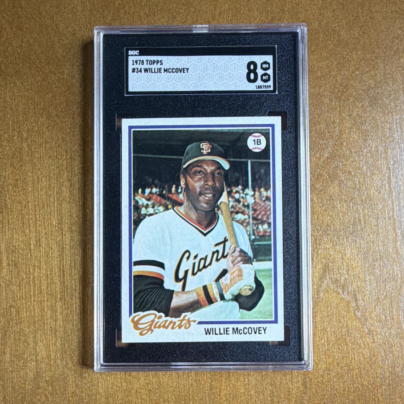 1978 Topps - Willie McCovey #34 - SGC 8 - San Francisco Giants