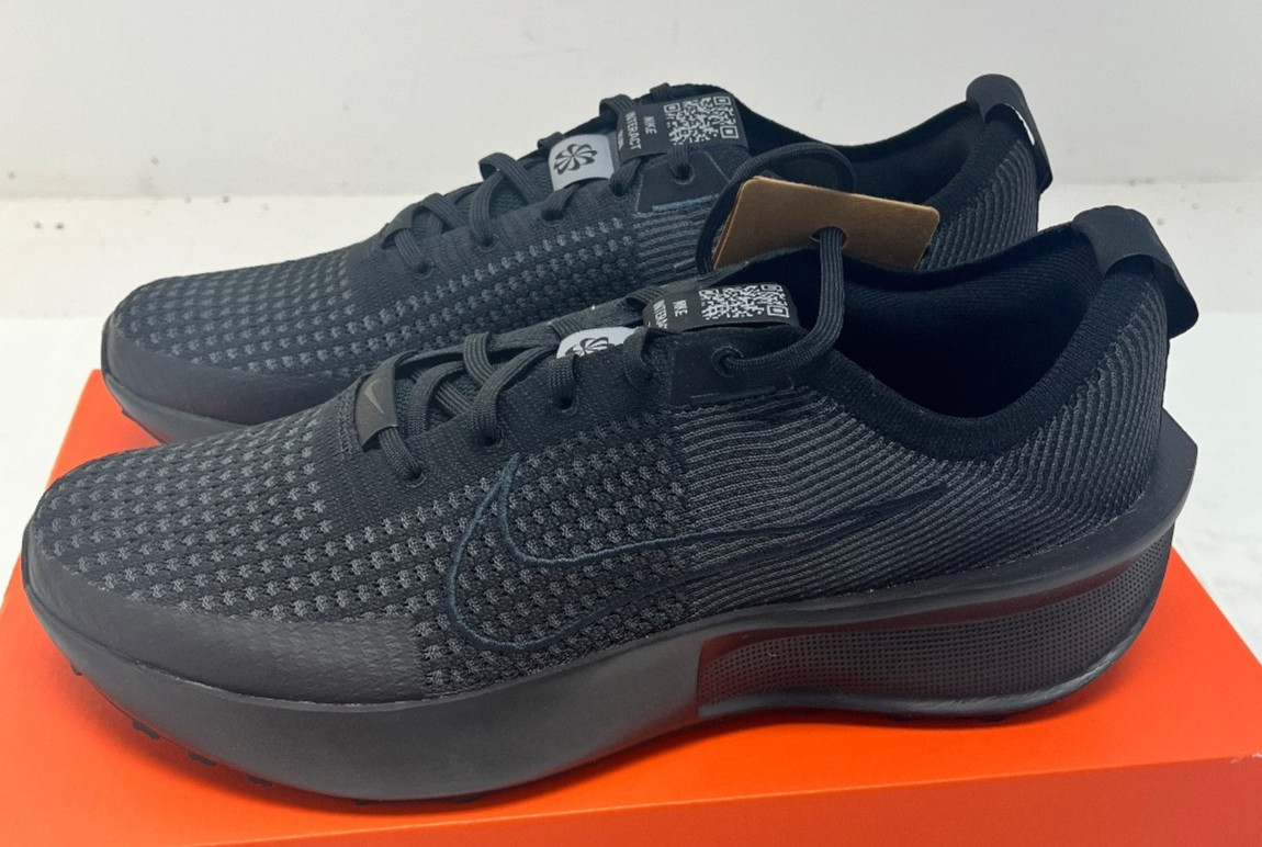 NIKE Interact Run Men\'s Shoe FD2291 005 Black/grey NEW 