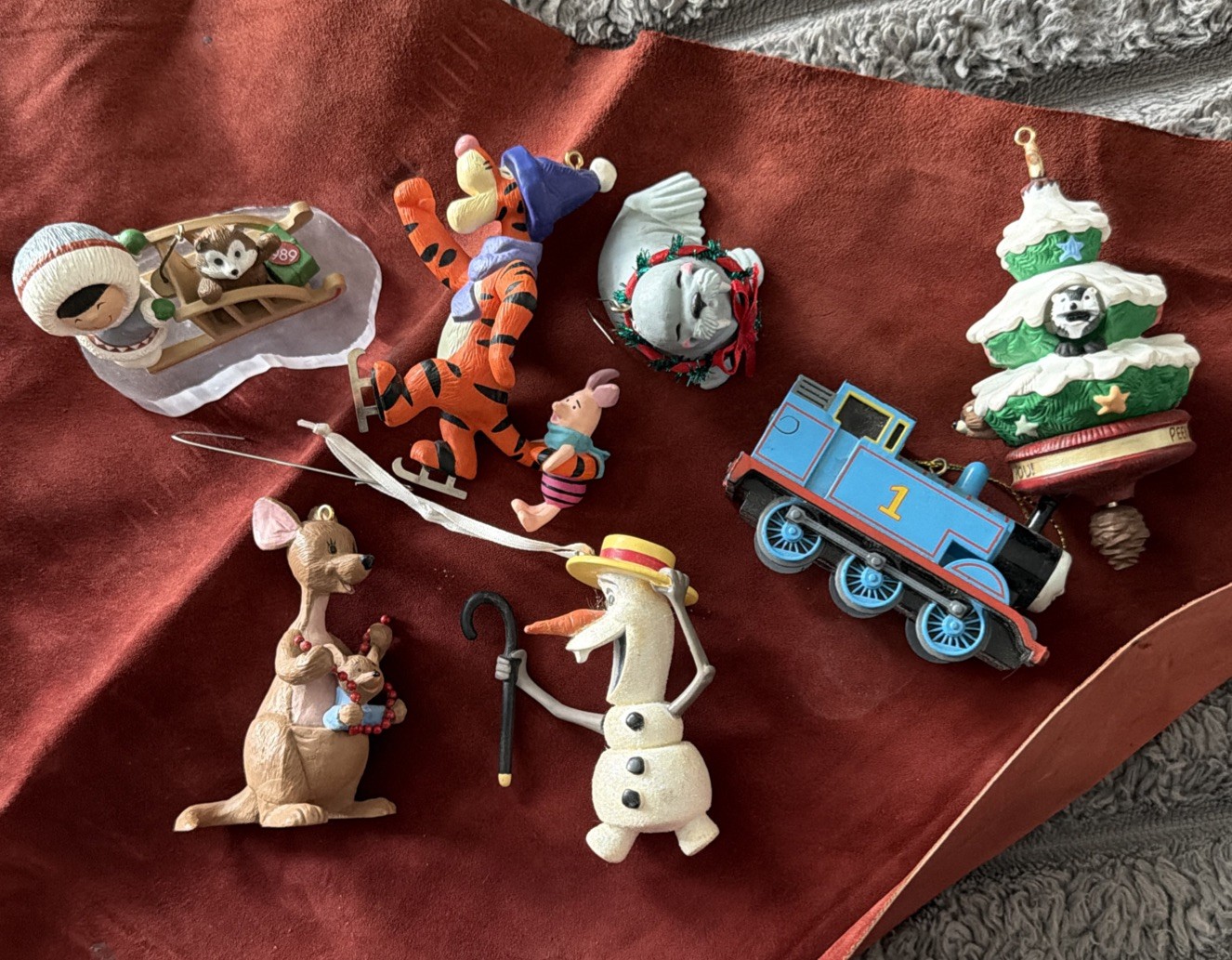 Lot of 7 Vintage Hallmark & Disney Christmas Ornaments Lot of 7 Vintage Hallmark & Disney Christmas Ornaments