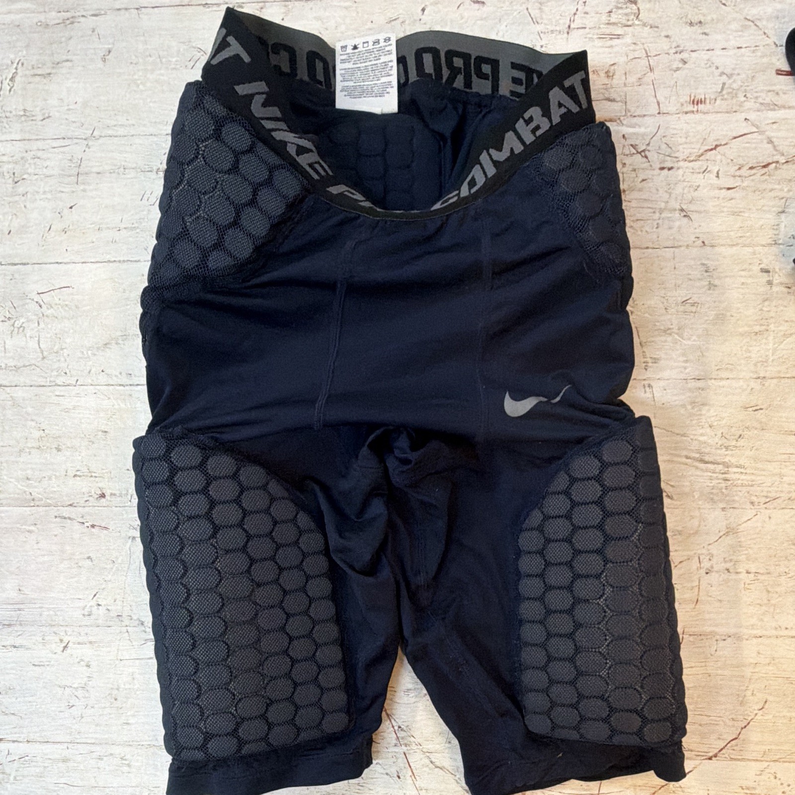 Nike Pro Combat Padded Compression Football Girdle Shorts Men’s S Black/Gray