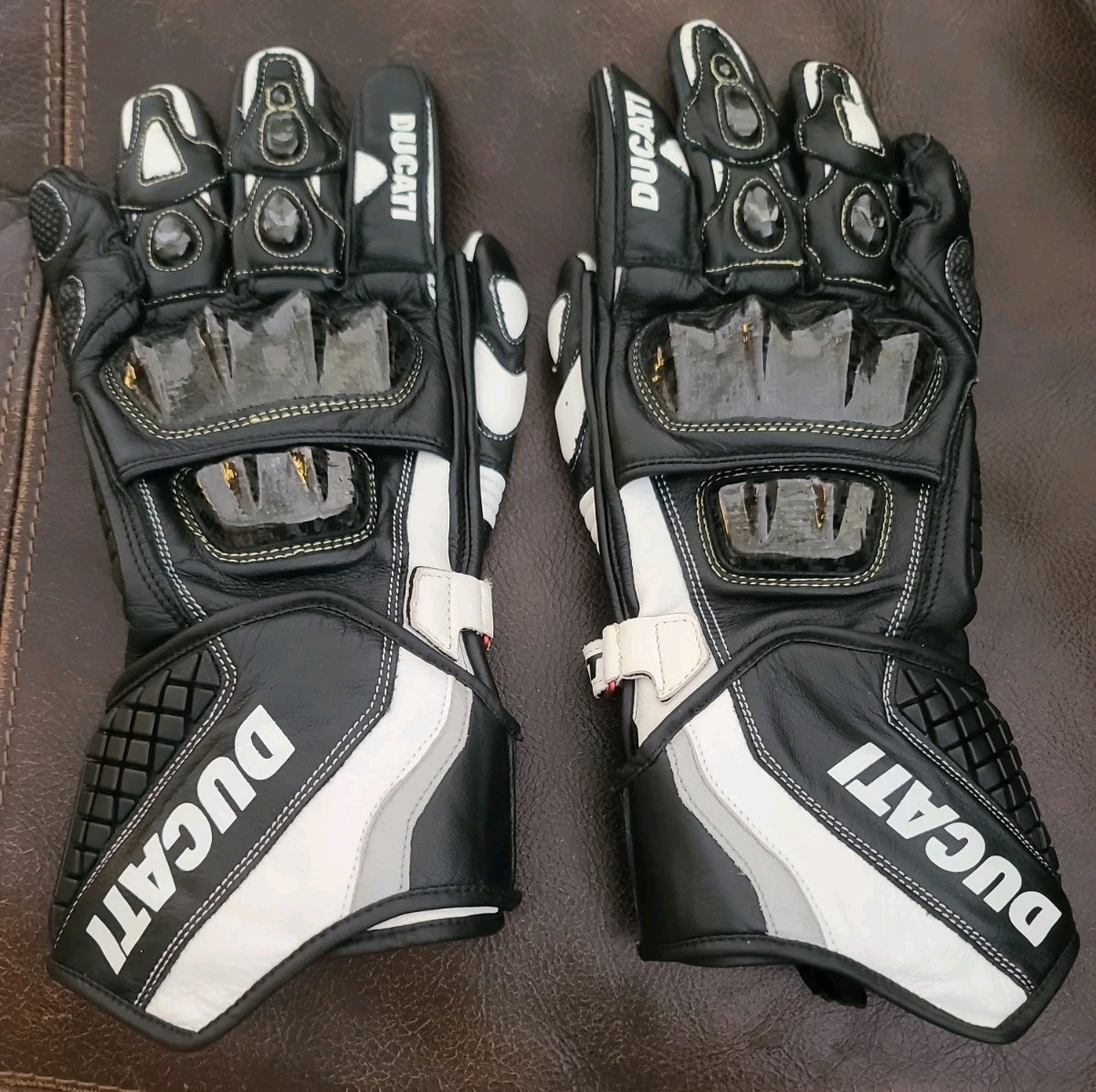 Ducati Spidi Corse Leather Gloves Black New Size XL
