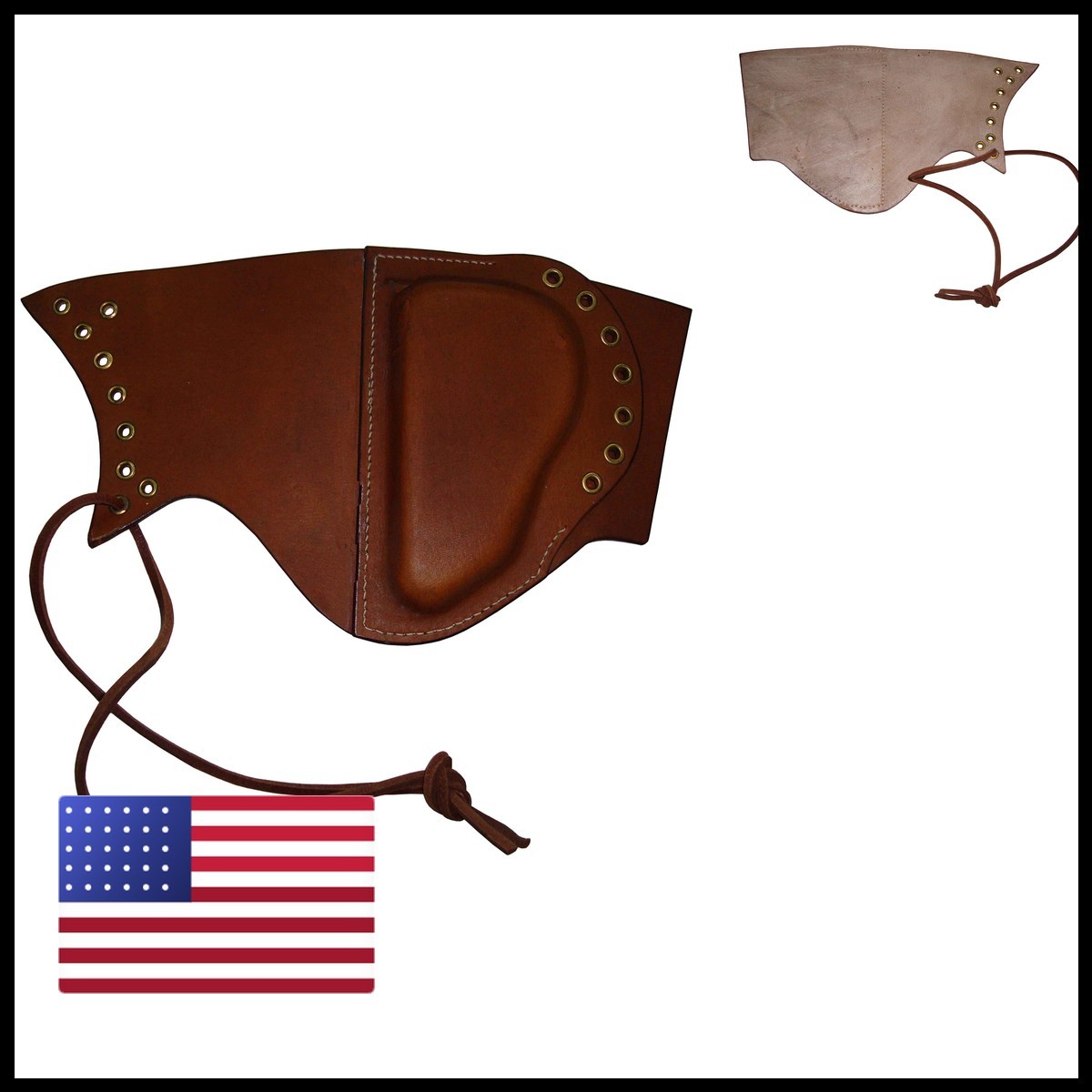 Warreplica WWII US M1 Garand Leather Sniper Cheek Pad - Brown for M1903