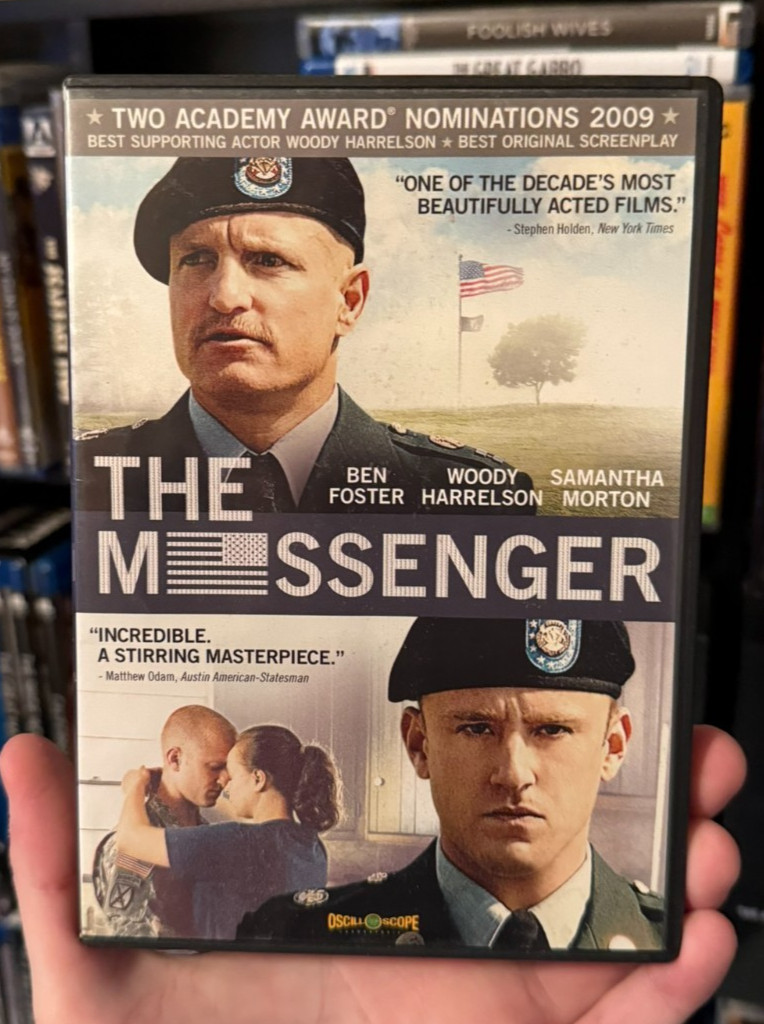 The Messenger (2009) Oscilloscope DVD Ben Foster Woody Harrelson War Drama 🎖️