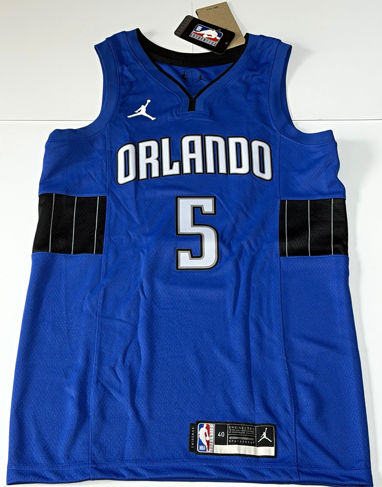 Paolo Banchero #5 Orlando Magic NBA Jordan Swingman Jersey Blue Men’s Small NWT