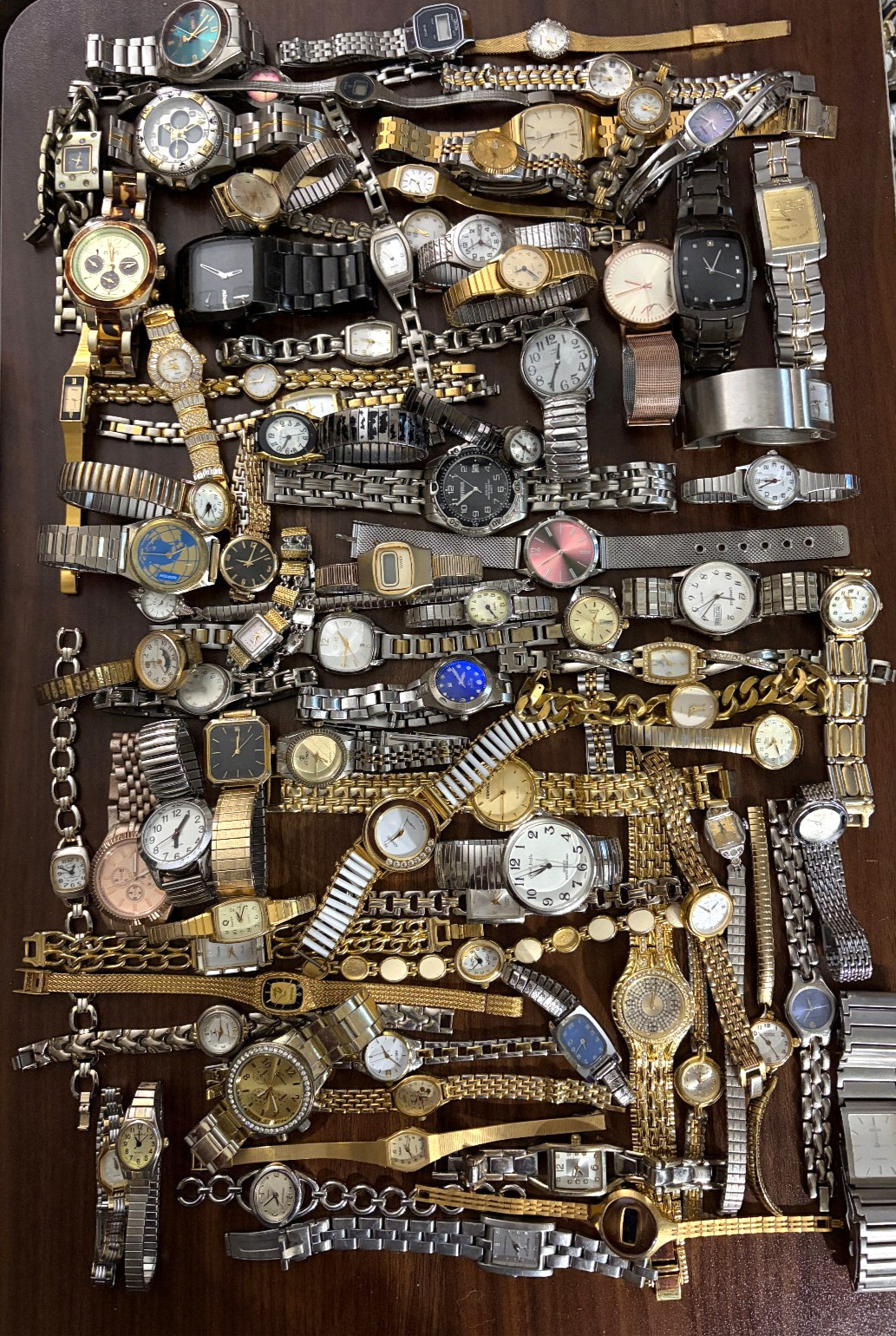 HUGE Lot 80 Vintage Now Watches few run GoldSilverBLK Tone Gruen SEIKO Citizen++ HUGE Lot 80 Vintage Now Watches few run GoldSilverBLK Tone Gruen SEIKO Citizen++