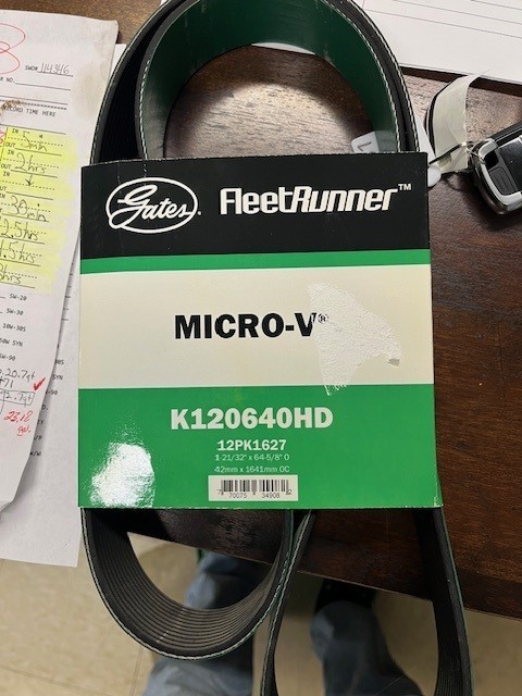 Serpentine Belt-Fleetrunner Heavy Duty Micro-V Belt Gates K120640HD Serpentine Belt-Fleetrunner Heavy Duty Micro-V Belt Gates K120640HD