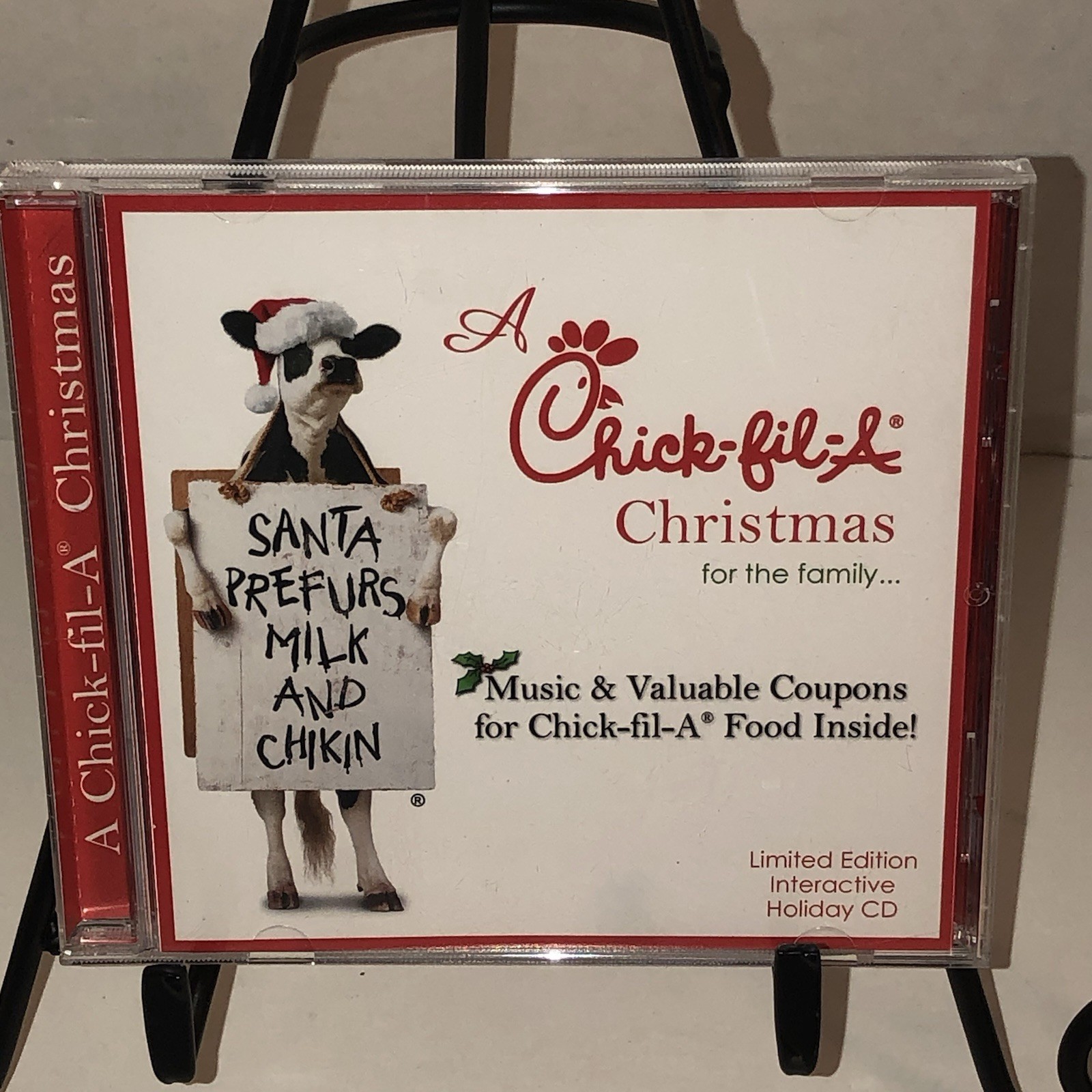 Vintage Chick-fil-A Christmas Limited Edition Interactive Holiday CD 2003 Rare
