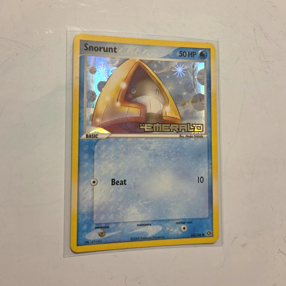 The Pokémon Company Snorunt 64/106 EX Emerald Holo English Basic 50HP The Pokémon Company Snorunt 64/106 EX Emerald Holo English Basic 50HP
