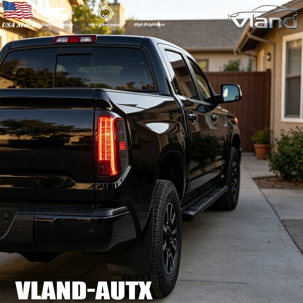 VLAND Smoke LED Tail Lights For Toyota Tundra 2014-2021 W/Sequential & Animation VLAND Smoke LED Tail Lights For Toyota Tundra 2014-2021 W/Sequential & Animation