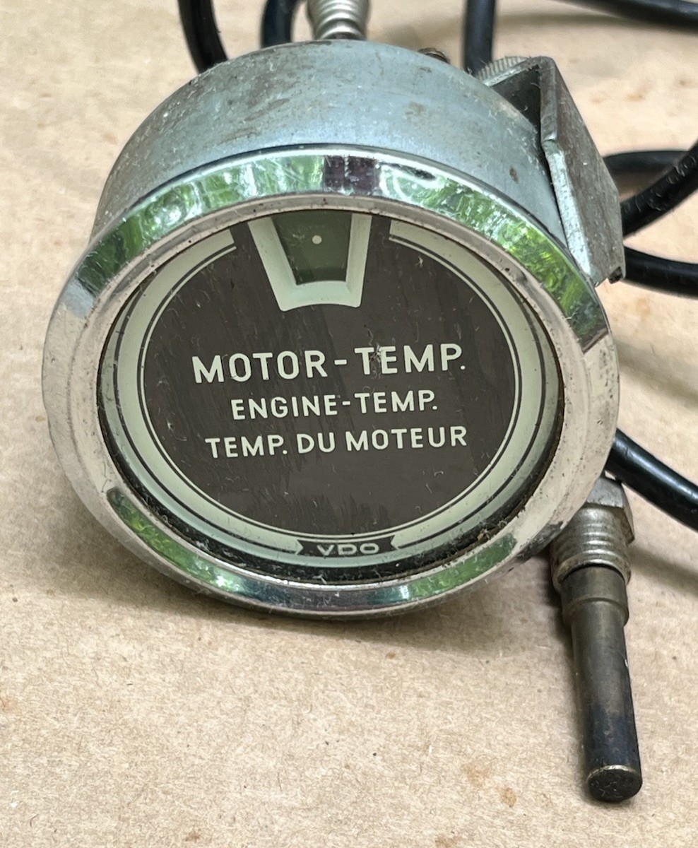 vintage vdo motor-temp .engine temp. temp .du moteur  gauge untested