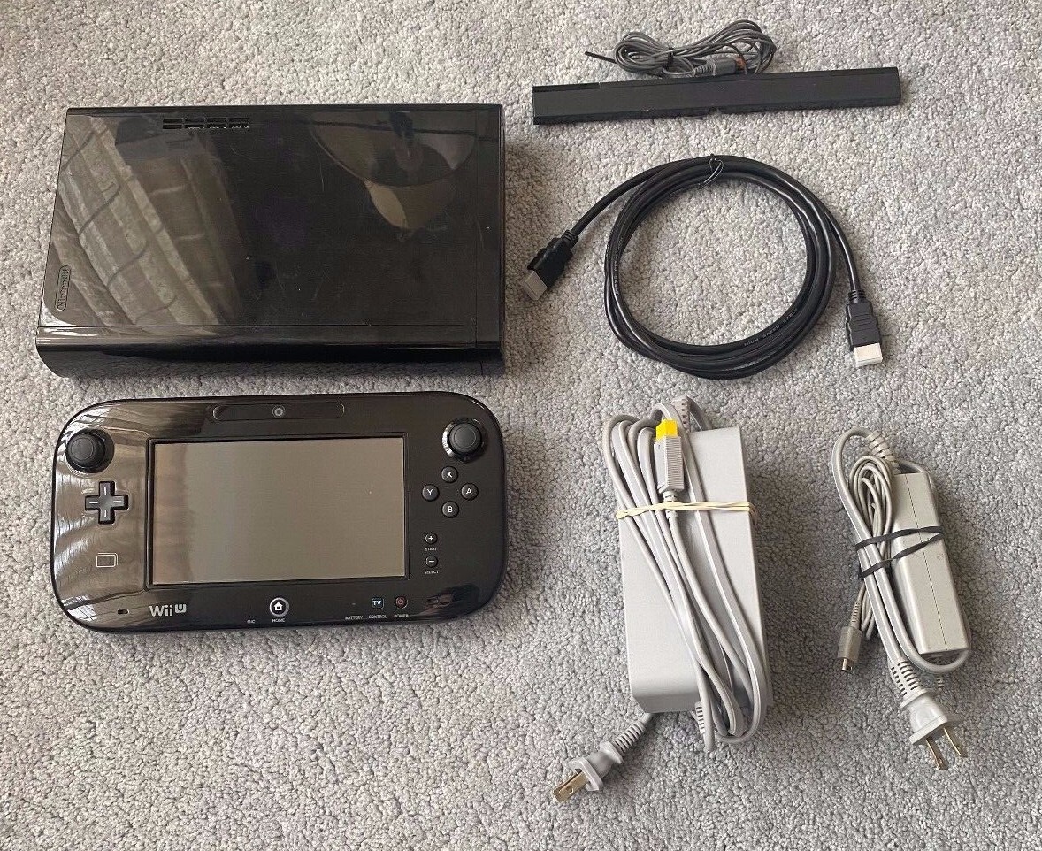 Wii U Console Black 32GB Complete Bundles and Sets You Pick Games All Cords