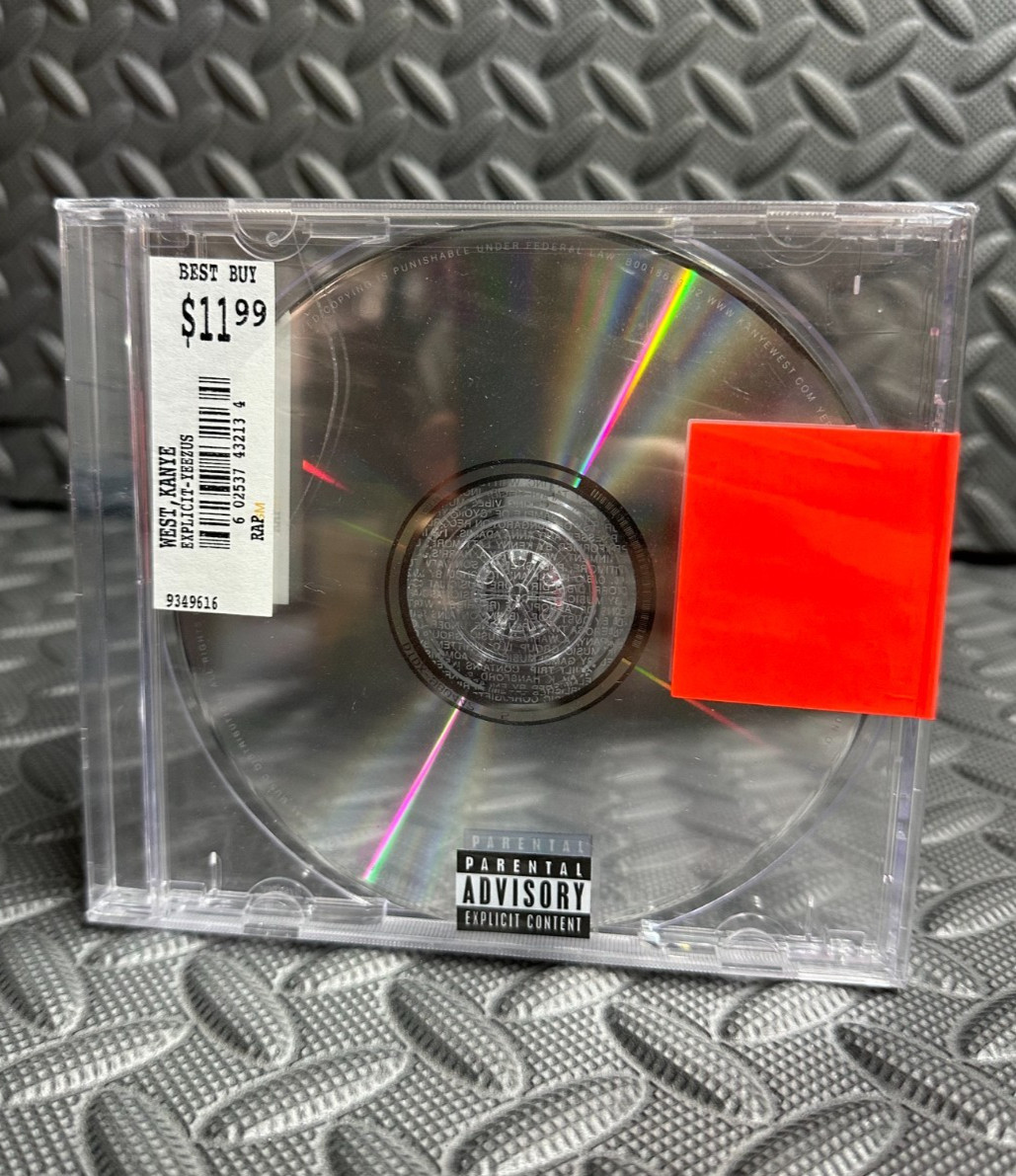 Kanye West Yeezus CD 2013 - Sealed NOS Best Buy Sticker - Rare - Red Tag Perfect