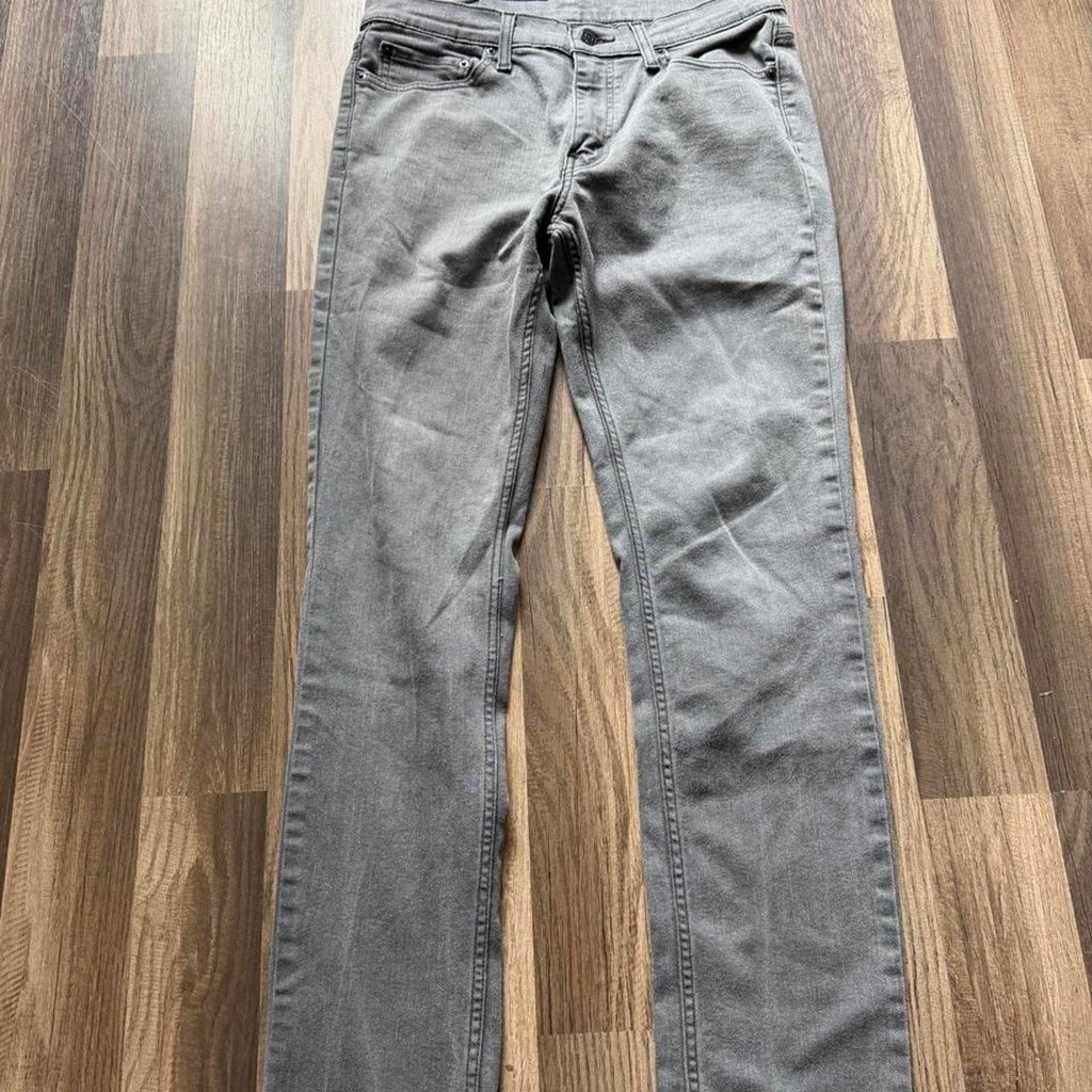 Levi\'s 511 slim jeans in a faded washed gray / charcoal denim Levi\'s 511 slim jeans in a faded washed gray / charcoal denim