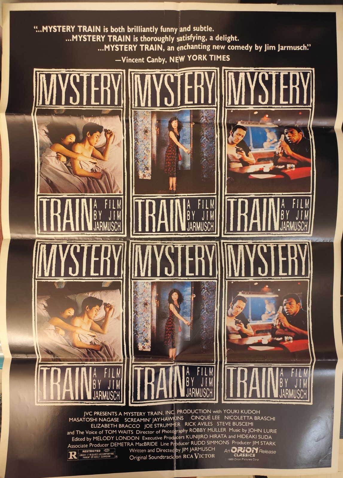 MYSTERY TRAIN (1989) Vintage Movie Poster Drama/Comedy/Crime Joe Strummer MYSTERY TRAIN (1989) Vintage Movie Poster Drama/Comedy/Crime Joe Strummer