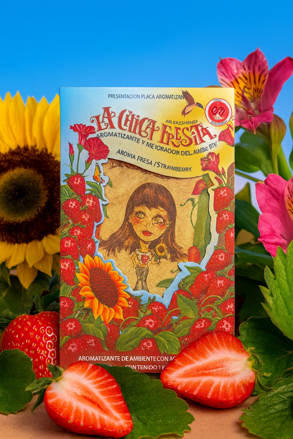 15 pack LA CHICA FRESA /Strawberry Car Air Freshener Aromatizante Mexico 