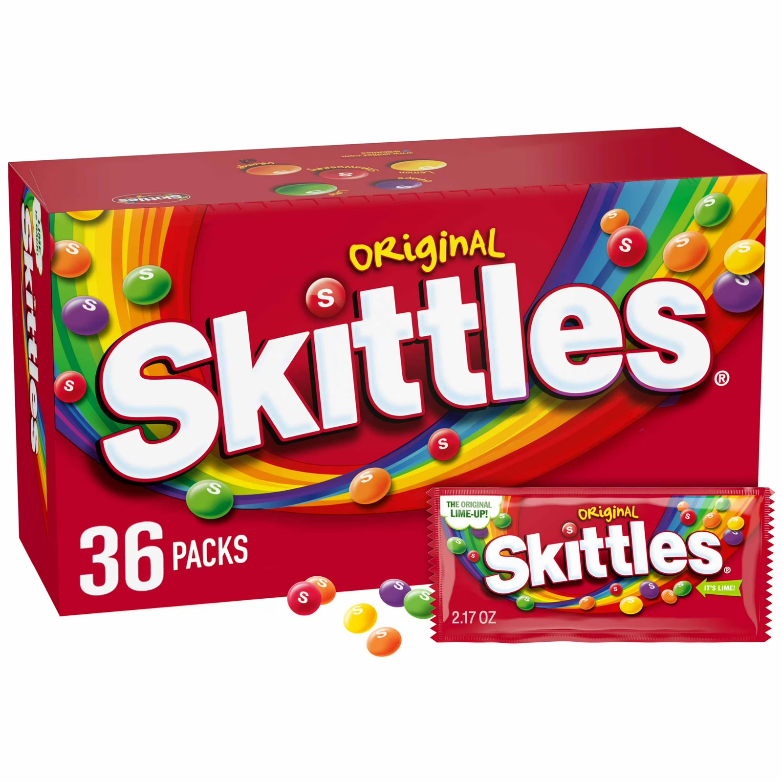 Skittles Original Chewy Candy, Full Size - 2.17 oz, 36 Bulk Candy pack Skittles Original Chewy Candy, Full Size - 2.17 oz, 36 Bulk Candy pack